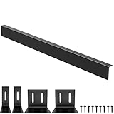 30" Slide-in Range Rear Filler Kit,Kitchen Stove Gap Covers,Stainless Steel Backsplash for Stove, Stove Trim Kit Between Stove and Backsplash(Black)