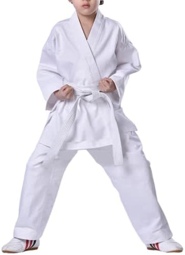 imflyker Karate Uniform for Kids Youth Adults with Belt Sets Martial Arts Sports Karate Suit (L)