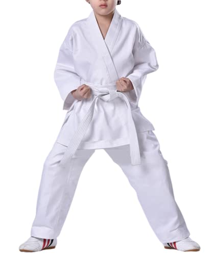 Imflyker Karate Uniform For Kids Youth Adults With Belt Sets Martial Arts Sports Karate Suit (L) #TOP29