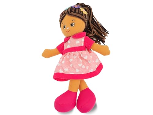 Teorema Carlotta boneca de pano mulata, boneca de tecido, brinquedo para crianças, altura 30 cm