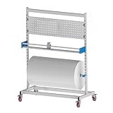 Dispensador de plástico con cortador integrado, diseño 2 en 1 para rollos grandes, ideal para almacenes y fábricas