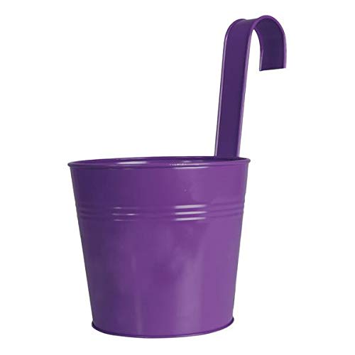TrustBasket Plain Round Railing Planters/pots - Purple (B07MB9S9Y2) Amazon Price History, Amazon Price Tracker