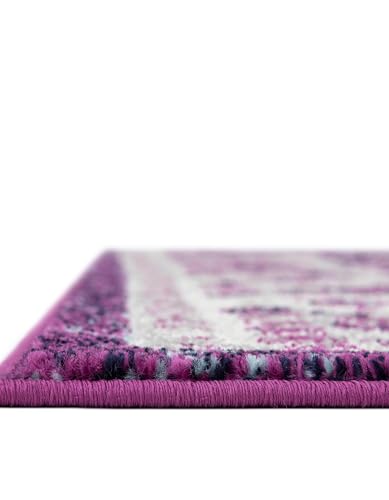 Tapete rectangular Rugs.com 8x10 pies morado miniatura 7