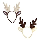 Amosfun 2 stück Rentier geweih haarreif Weihnachten Festival Karneval Kinder kostüm Haarschmuck Party fasnachtskostüm zubehör weihnachtsdeko