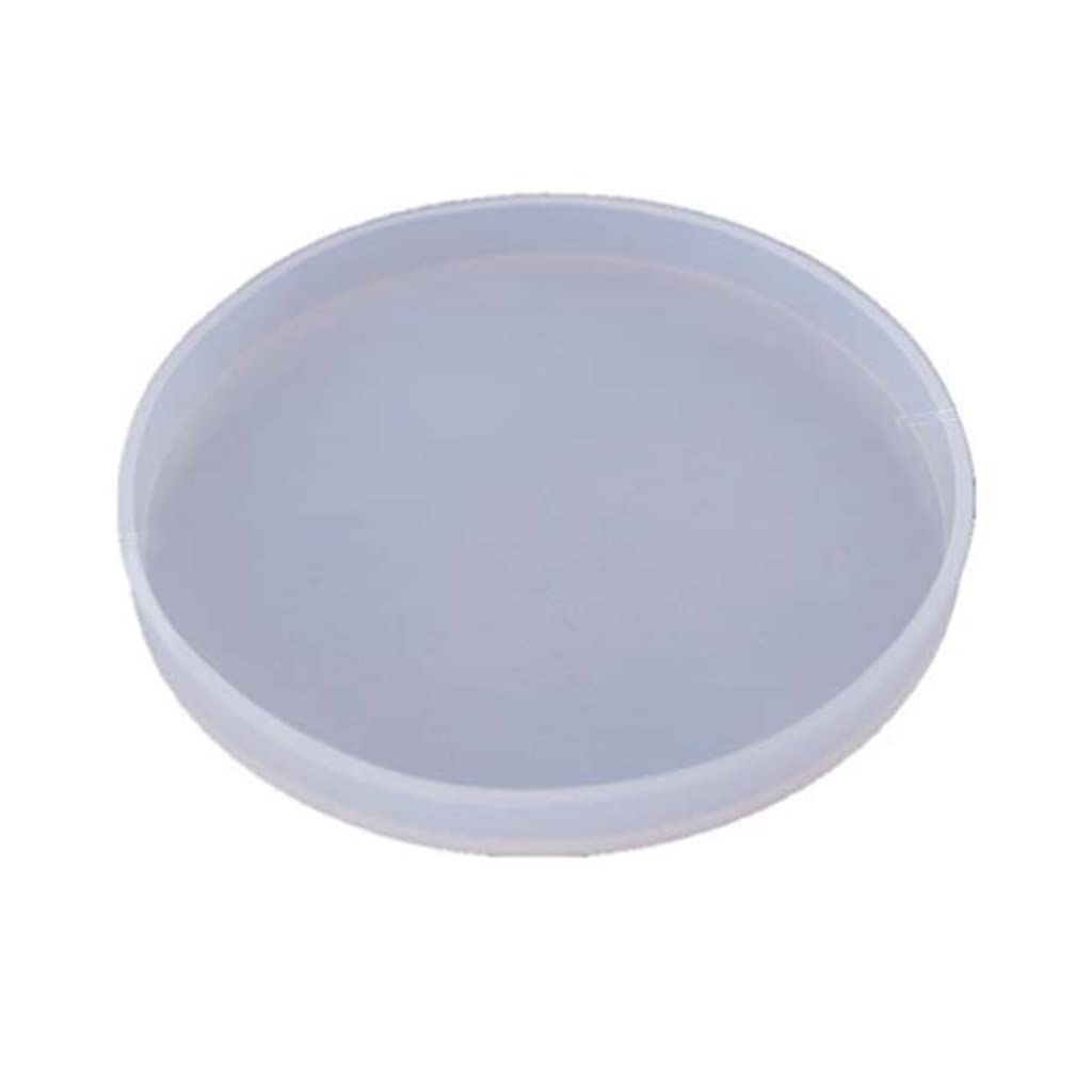 Diarypiece Transparent/Colorless Coaster Resin Molds Round Tray Silicone Mould Disc Shaped Epoxy Resin Casting Mold For Diy Crafts Cup Mat Home Decors