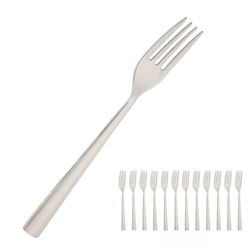 Tenedor mesa elegante 200 mm, acero inoxidable, caja de 12 unidades. diseñado para: uso diario en comidas y cenas.