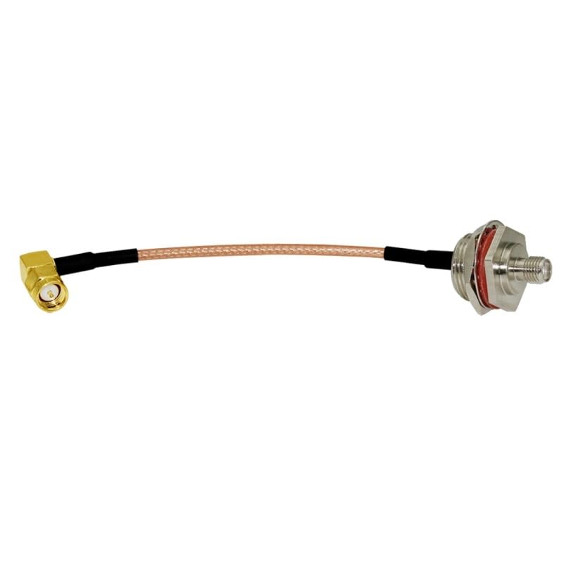 1-Pack M16 Female to SMA Male Right Angle 90 Degree Pigtail Cable RG316 50CM