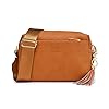 Roulens Schoudertas voor dames, veganistisch leer, crossbody schoudertas, brede riem, avondtas met drie vakken met…