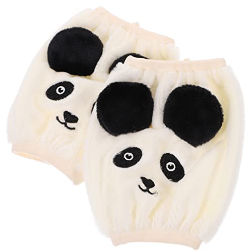 GALPADA Mangas Quentes de Panda Desenhos Animados: 1 de Mangas de Pelúcia à Prova de Óleo Anti-Anti-