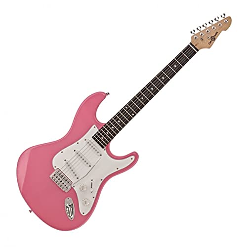 Guitare Électrique LA Taille Standard par Gear4music avec Accessoires Rose - Les Beatles, Paul McCartney, John Lennon, RIngo Starr, George Harrison Guitare Électrique LA Taille Standard par Gear4music avec Accessoires Rose – Image 4