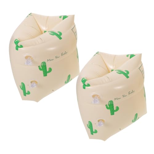 Kisangel 2 セット充気式スイムアームバンド 製耐滑り浮き輪 大人用腕浮き具 水