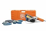 FEIN Set Levigatrice per Tubi RS 17-70 E per Tubi diritti e curvi in acciaio inossidabile con Ø fino a 80 mm, Nr, giri a vuoto 2 700-8 500 1/min, Nastro 815 x 20/40 mm, Velocità nastro 9-27 mt/sec