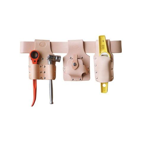 Scaffolding Tool Belt Set with Tools & XL Belt (41-50 Inch) - Tan Leather - Connell of Sheffield Cover
