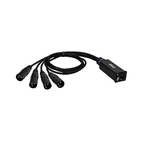 Adam Hall cables 4 STAR CATBOX XM3 - Audio & DMX adapter 3-biegunowy XLR męski x Cat.6a