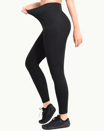 Warm Leggings for Women Winter Fleece Lined Windproof Full Length Legging for Cold Weather Thermal Velvet Shapewear Pants3