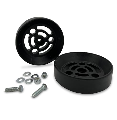 Image of TORQUE Airbag Air Bag Spring Cradle for 6 inch Diameter Convoluted Bellow Style Air Bags, Torque and Firestone Air Spring Suspension Kits (Replaces Daystar KU09140BK) (TR3004)