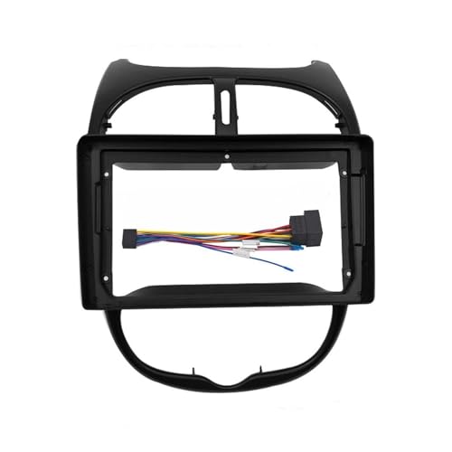 Tableau de bord voiture 2Din Peugeot 206 cadre autoradio panneau console centrale