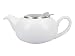 Produktbild London Pottery Pebble Kleine Teekanne mit Teesieb für losen Tee, Steingut, weiß gesprenkelt, 2 Tassen (500 ml)