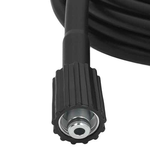 60FT 3500 PSI High Pressure Washer Hose, Flexible Rubber Power Wash Extension Hose, 3/8 in., M2214MM Connector, for Car, Home Use, Factories, Construction Sites - Image 8