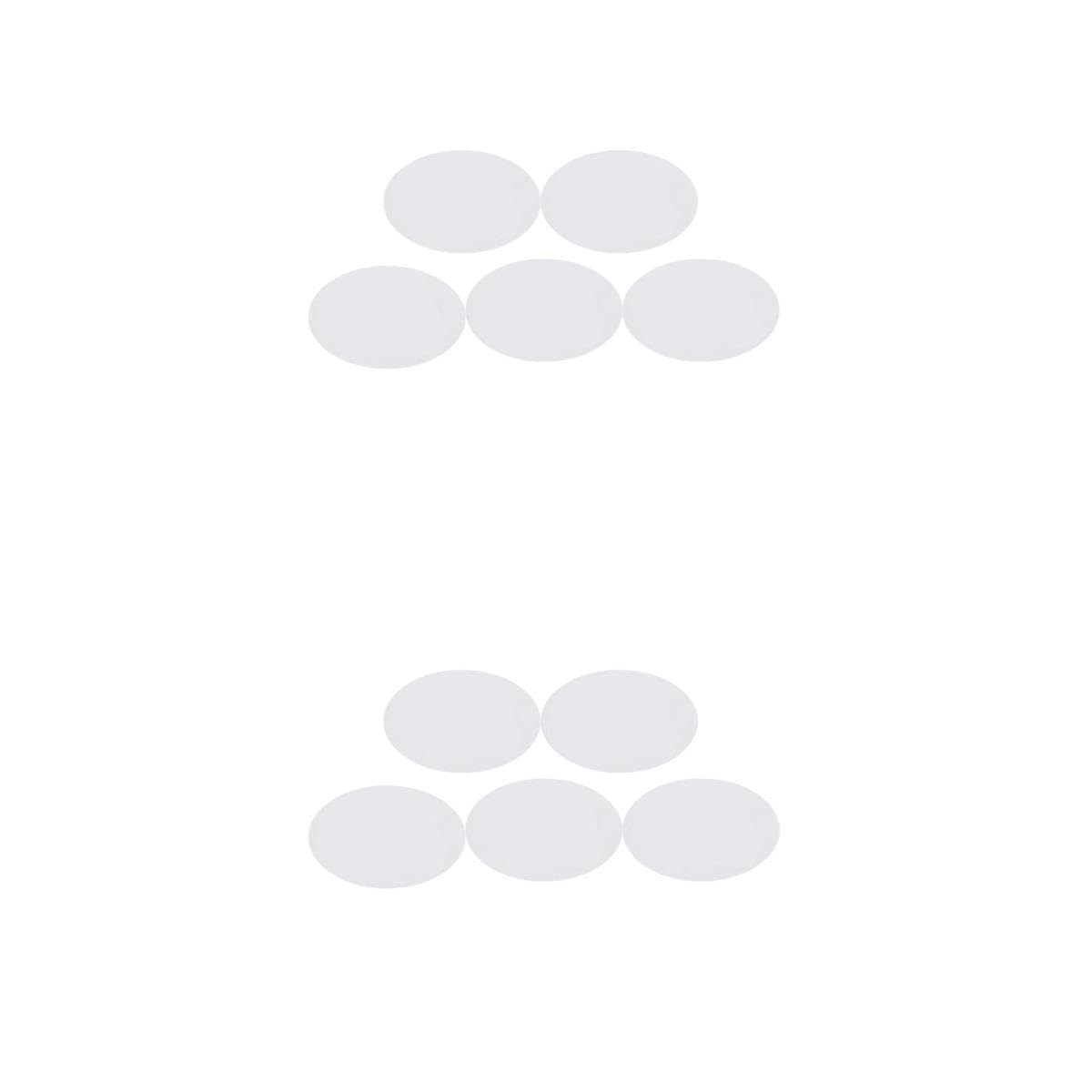 10 Pièces Panneaux de Peinture Ovales Coton Blancs Supports Artistiques Épais pour Huile et Tempéra Tableaux DIY Portables pour Dessin et Peinture