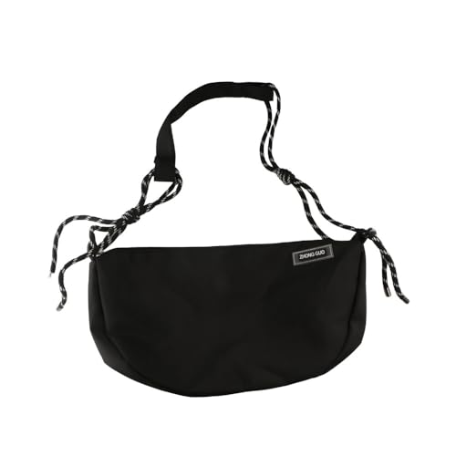 Half-Moon Shape Handbag Nylon Shoulder Bag, Large Capacity Dumpling Bag Crossbody Bag Message Bag2