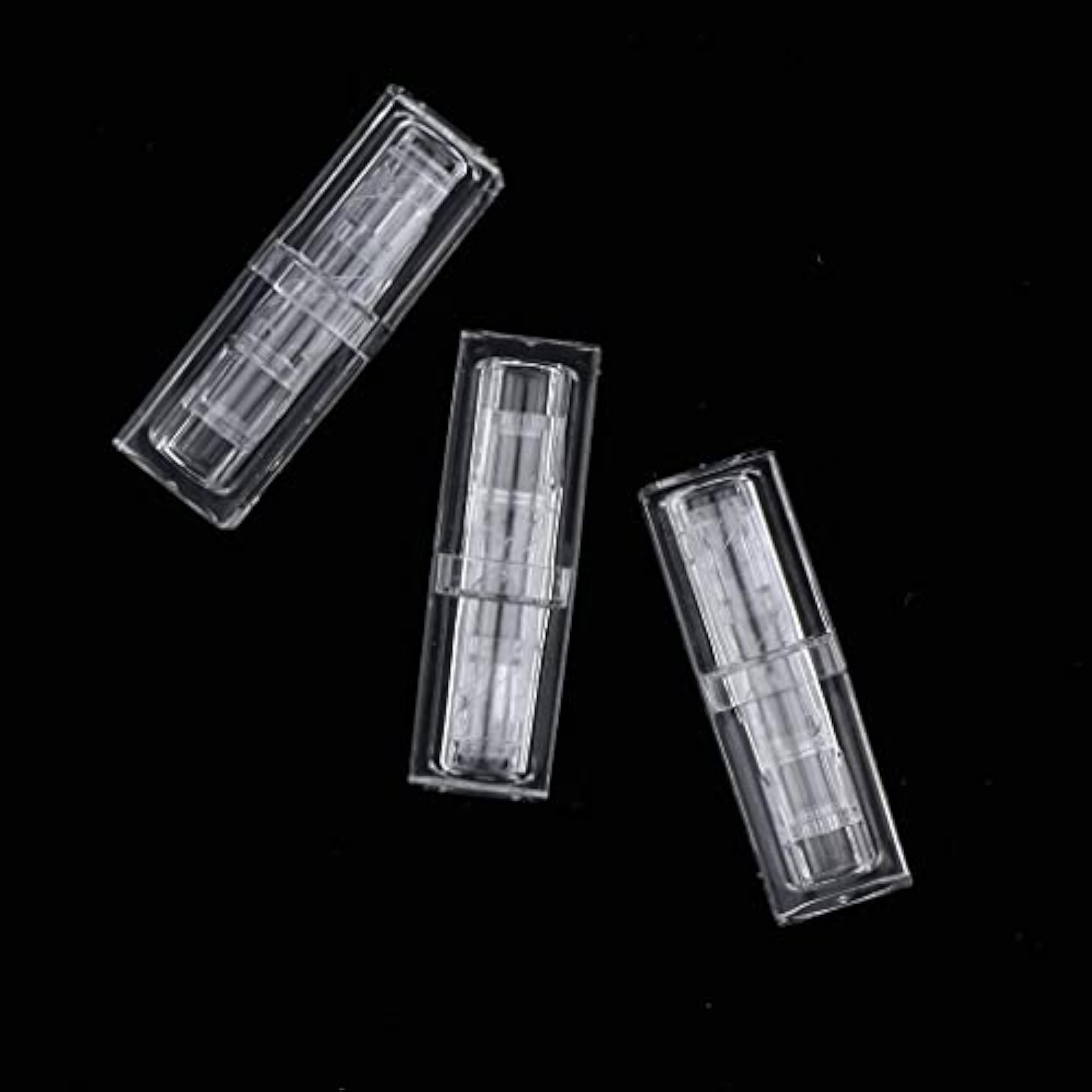 3x3.8g Empty Lip Balm DIY Tubes, Transparent