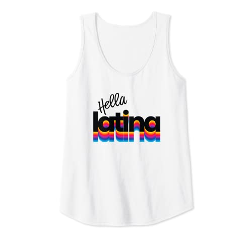 Donna Hella Latina Camicia per le donne Latinx Colorful Trendy Gift Canotta