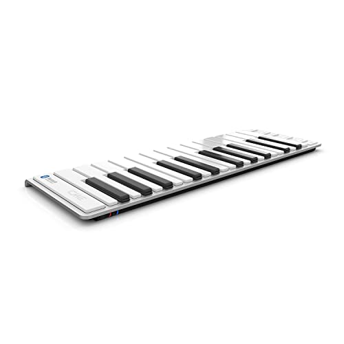 Image of Xkey 25 Air Bluetooth MIDI Keyboard - Apple-Style Ultra-Thin Aluminum Frame, 25 Full-Size Velocity-Sensitive Keys, Polyphonic Aftertouch, Ultra-Low Latency, Simply Plug & Play on iPad, iPhone, Mac, PC