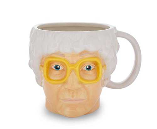 Golden Girls The Sophia Petrillo Sculpted Ceramic Mug | BPA-Free Large Coffee Cup For Espresso, Caffeine, Beverages, Home & Kitchen Essentials | Cute Gifts and Collectibles | Holds 20 Ounces