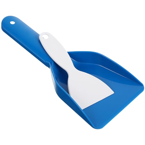 TOYANDONA 2 Palas para Quitar Hielo de Refrigerador y Congelador, Raspador de Hielo de Plástico, Herramienta Portátil para Descongelar, Pala Grande y Mediana para Limpieza Doméstica