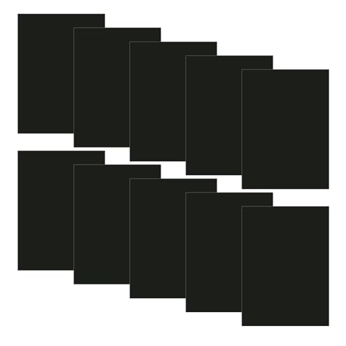 Image of Briartw 10 Sheets 6.9x5 inch 0.3mm Thick Single Sided Magnetic Sheets Flexible Rubber Sheets for Metal Dies Storage and Organize Scrapbooking Tool Craft Supplies Rubber Magnetic Sheets Set