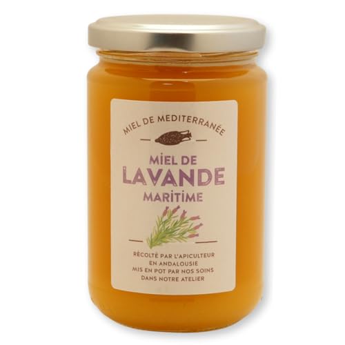 Les Ruchers du Luberon - Miel de Lavande Maritime 400g – 100% authentique - Goût délicat et parfumé – Non Filtré – Non pasteurisé