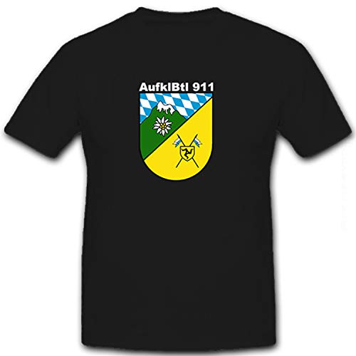 T-shirt militaire AufklBtl 911 Allemagne vêtement armée noir taille 5XL