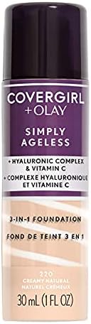 Covergirl + Olay Simply Ageless 3-in-1 Liquid Foundation, Creamy Natural