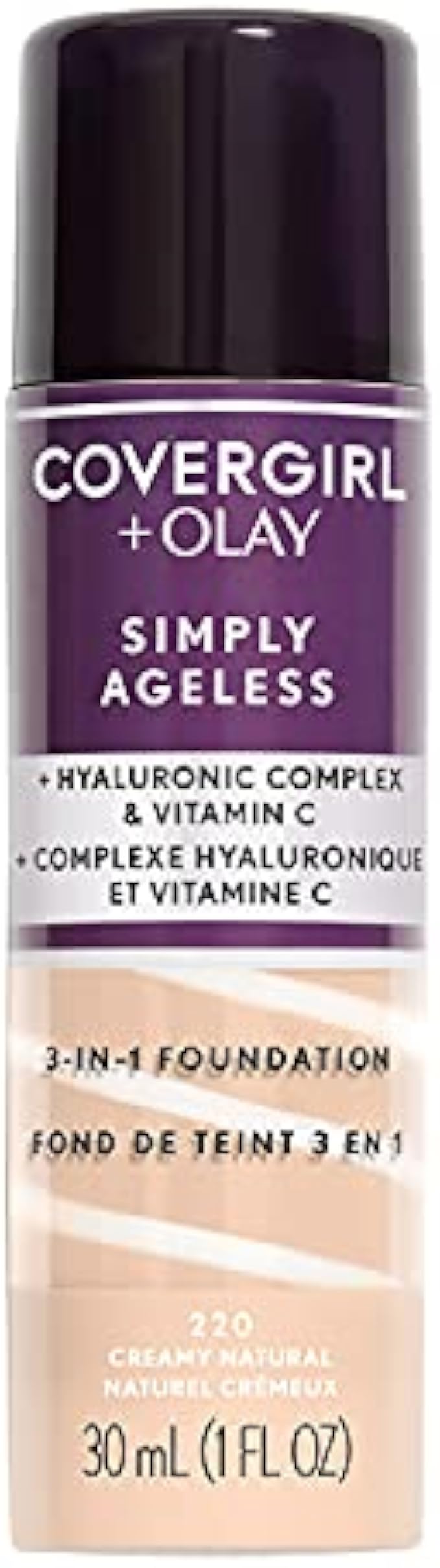 Covergirl + Olay Simply Ageless 3-in-1 Liquid Foundation, Creamy Natural