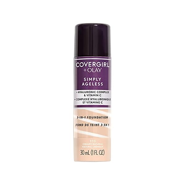 Covergirl + Olay Simply Ageless 3-in-1 Liquid Foundation, Creamy Natural