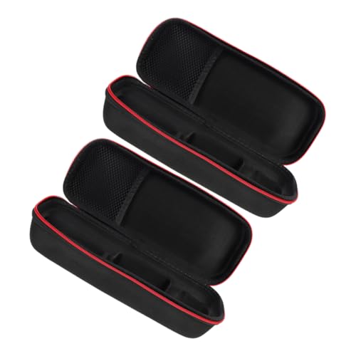 GOOHOCHY 2stücke Mikrofon Tragetasche Stoßfeste Mikrofon Aufbewahrungstasche Mit Reißverschluss Leicht Und Praktisch Für Drahtlose Mikrofone Und Zubehör