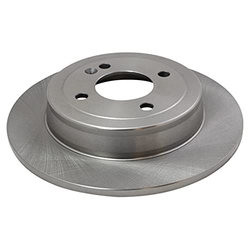 Image of TRQ Rear Brake Pad and Rotor Set Ceramic Solid Rotors