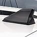 Psler Universale Auto Impermeabile Pinna di Squalo Antenna Segnale Radio FM/AM Accettabile (Nero Scuro)