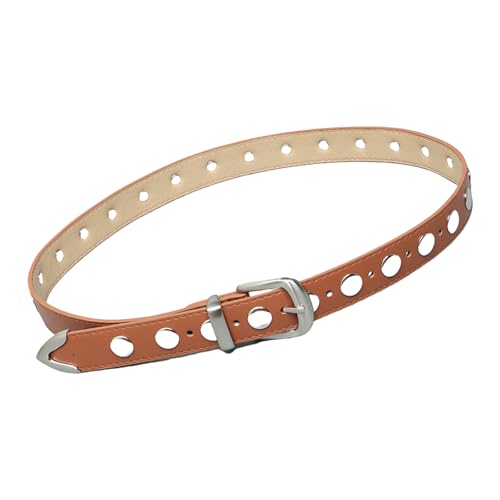 Women's Waist Belt Fashionable PU Leather Sash Punk Studded Designing Decorative Waistband for Dresses Jeans Pants