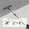 Goldenwarm 5 Pack Black Cabinet Knobs T Bar Knobs and Pulls Drawer Handles for Cupboard Hardware Bedroom Furniture, Single Hole Black Hardware