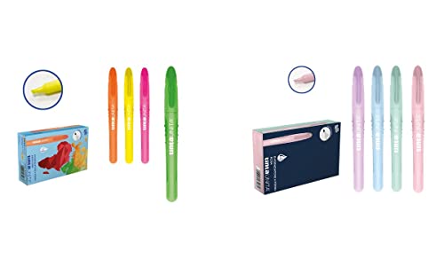 Evidenziatori tinta unita slim conf. 4pz colori