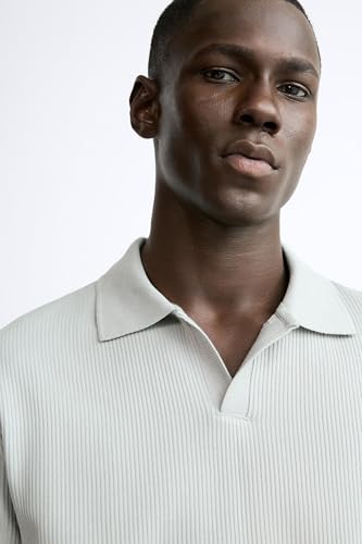 Image of Alan Jones Clothing Men's Textured Polo T-Shirt | Classic Short Sleeve Polo for Casual Wear