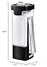 Zevro Honey-Can Indispensable Sugar 'N More Plastic Dispenser, Black/Chrome, 8 oz