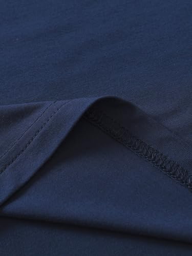 Image of Latuza Men's Viscose Sleep Shirt Soft V-Neck Pajama Tops 3 Pack