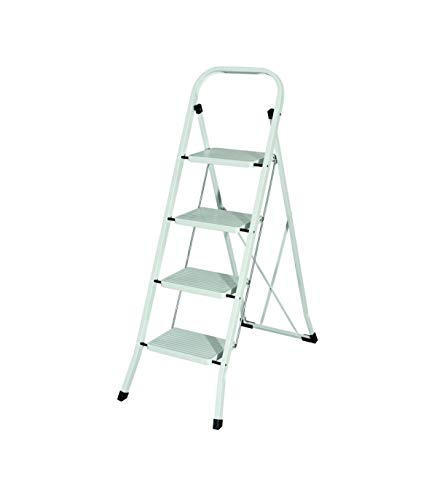 MAURER 23010104 Escalerilla Acero 4 Peldaños Uso Doméstico