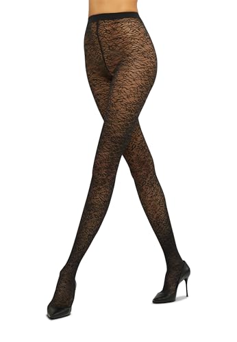 Collants jacquard floral femme Wolford haut de gamme