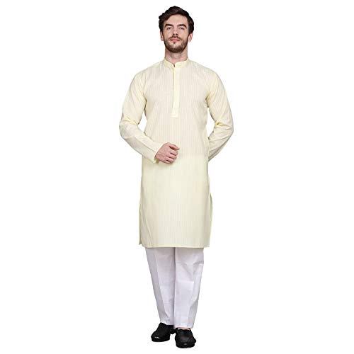 Image of Jagdish GARMENTS Cotton Trendy Embroidery Kurta for Men for Festive