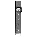 Unassembled Locker, 6 Tier, W 12, D 18, Gray