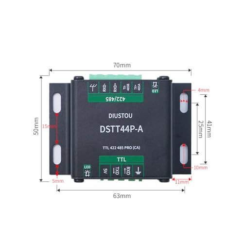 Module série SP3485 isolé anti-grillage avec boîtier métal pour sécuriser les ports TTL 5V